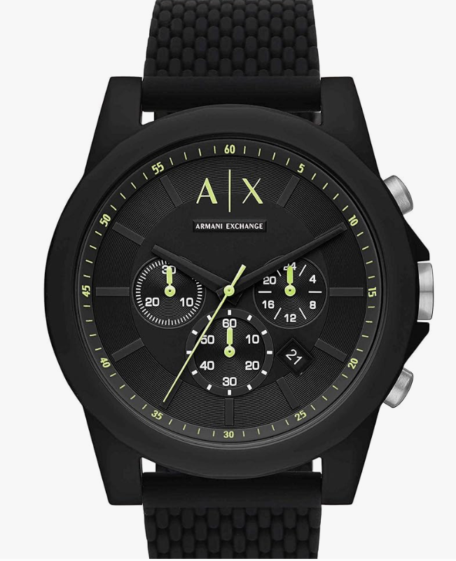 AX Armani Exchange Chronograph Watch for Men with Leather, Stainless Steel or Silicone Band