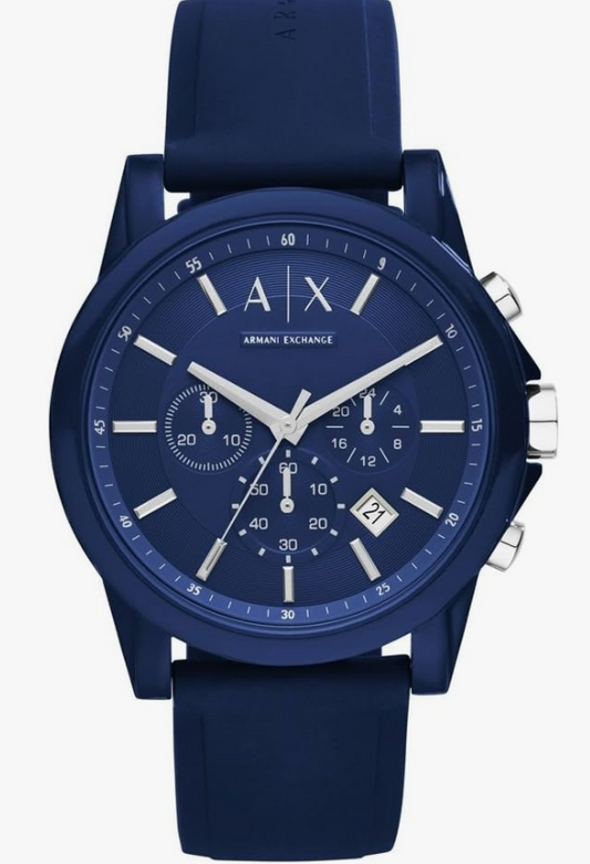 AX Armani Exchange Chronograph Watch for Men with Leather, Stainless Steel or Silicone Band