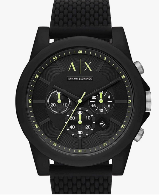 AX Armani Exchange Chronograph Watch for Men with Leather, Stainless Steel or Silicone Band